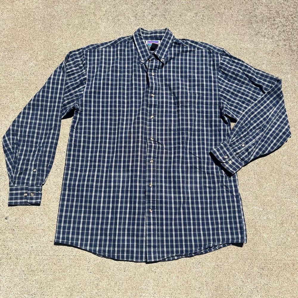 Vtg North Crest Plaid Flannel Shirt Mens LT Gorpcore Classic Long Sleeve Grunge